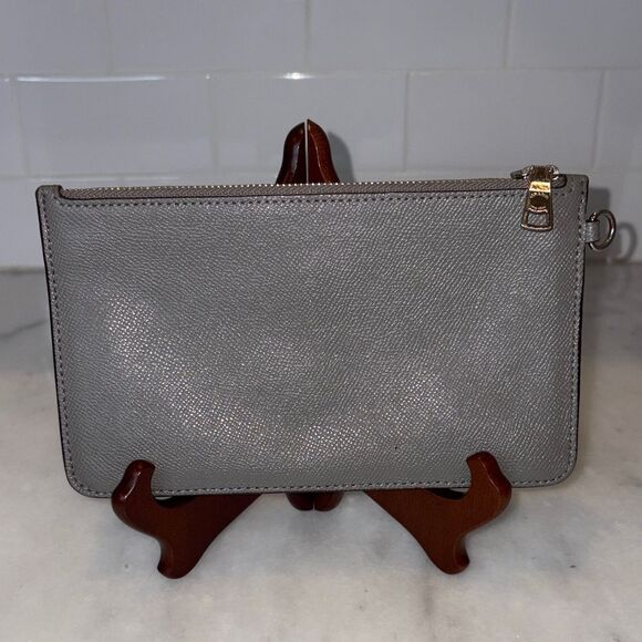 Coach Wristlet Bag Purse Leather Cross Grain Clutch Wallet - Picture 4 of 16